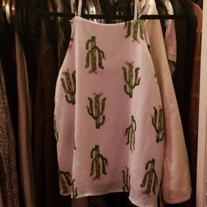 Spaghetti cactus blouse